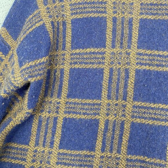 Vince Sweater Womens Small Plaid Wool Cashmere Blend Pullover Turtleneck - Picture 5 of 14